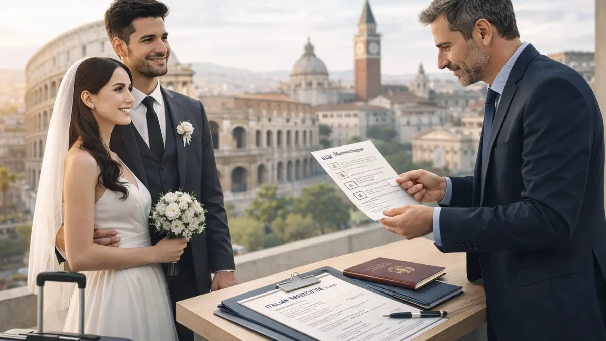 ВНЖ через брак в Италии - консультация по документам и подаче