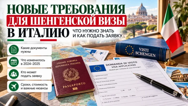 Шенгенская виза в Италию в 2027 году: документы, требования и дополнительные проверки