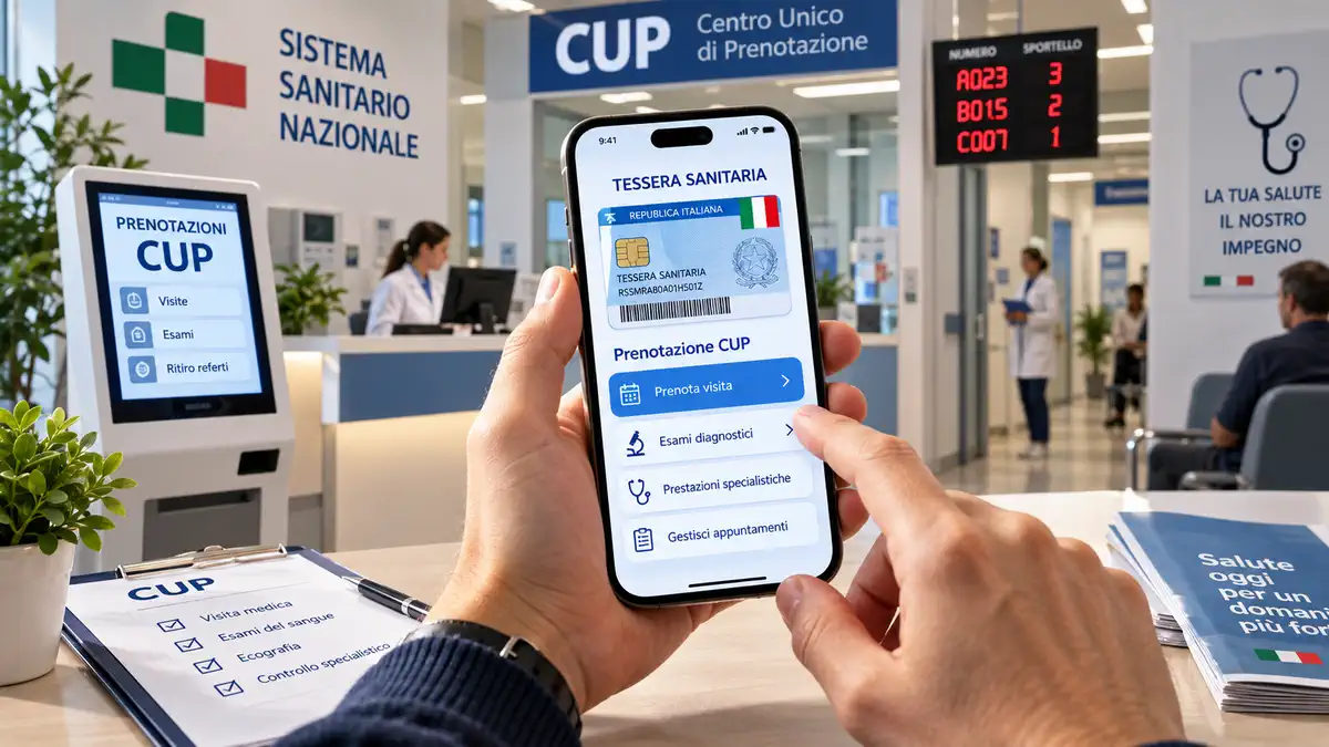 Запись на приём через CUP в Италии