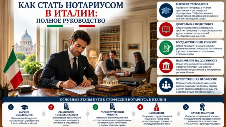 Как стать нотариусом в Италии: полное руководство