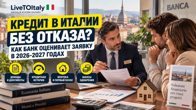 Кредит в Италии без отказа? Как банк оценивает заявку в 2026-2027 годах