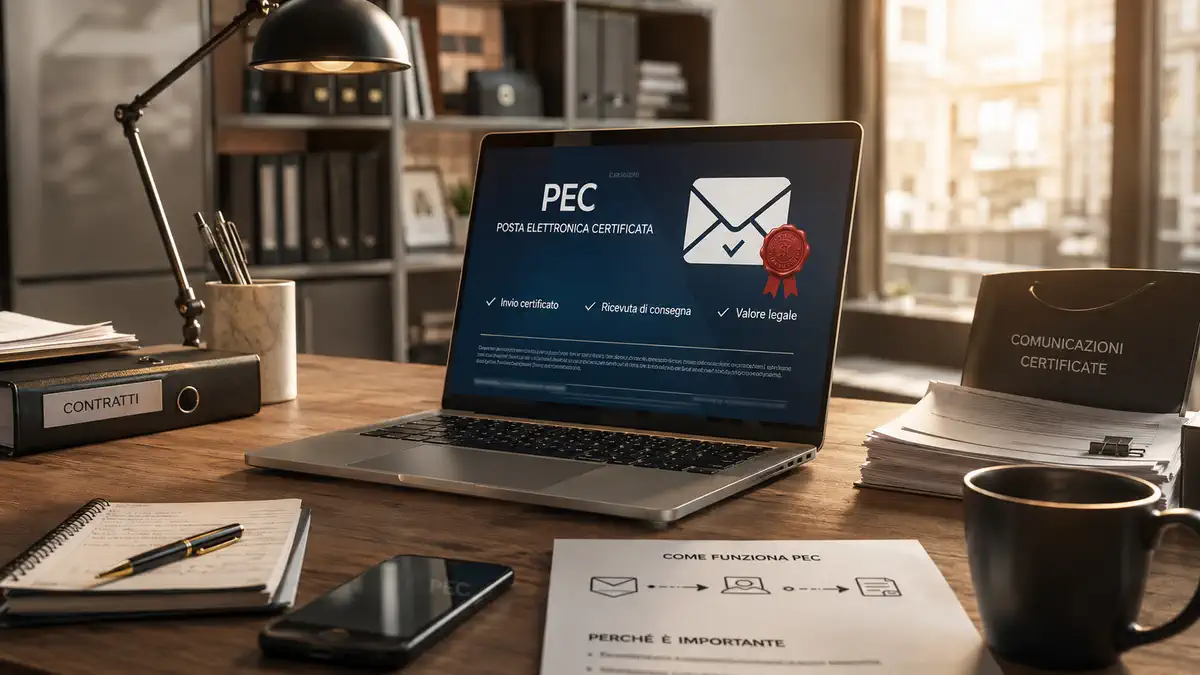 PEC это сертифицированная электронная почта, используемая для отправки юридически значимых документов в Италии