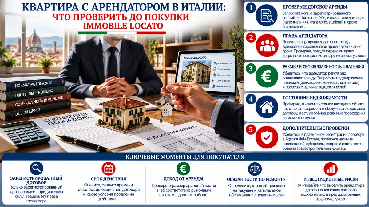 Покупка арендованной недвижимости в Италии