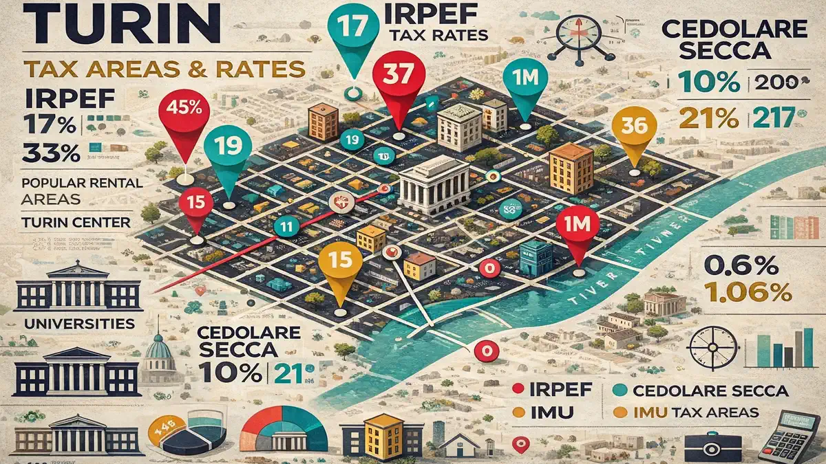 Налоги на аренду недвижимости в Турине: руководство для арендодателей