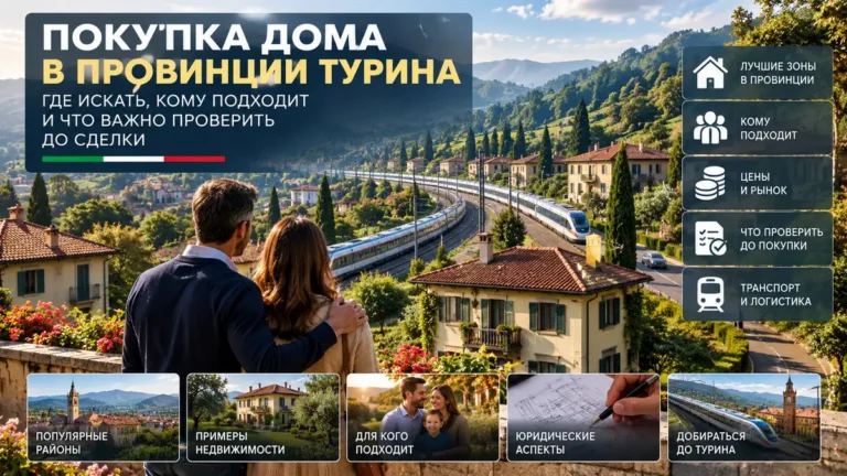 Покупка дома в провинции Турина: где искать и как выбрать сильный объект