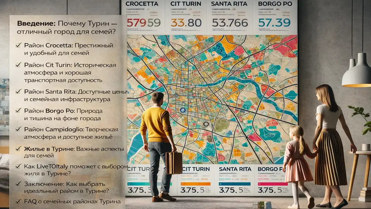 Район Crocetta в Турине для семей: престижный и безопасный