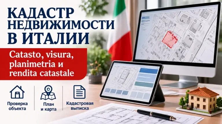 Кадастр недвижимости в Италии: Catasto, visura, planimetria и rendita catastale