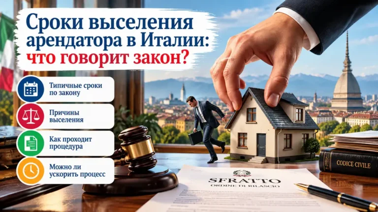 Сроки выселения арендатора в Италии: что говорит закон?