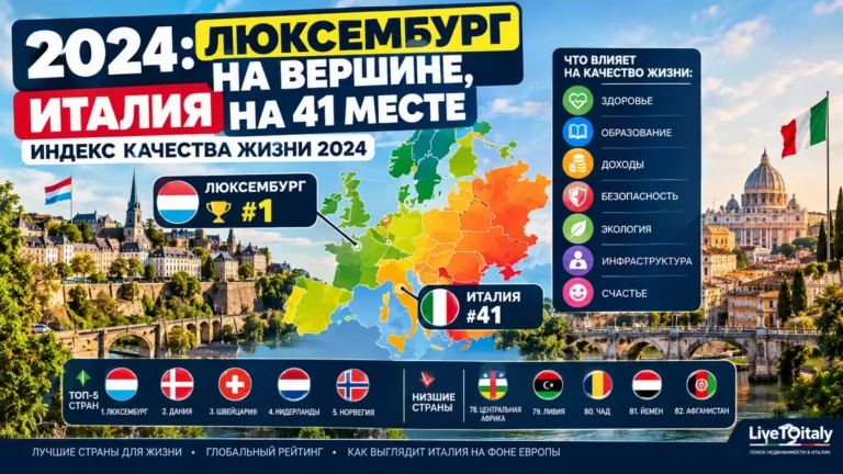 Индекс качества жизни 2026: Нидерланды лидируют, Италия на 36-м месте