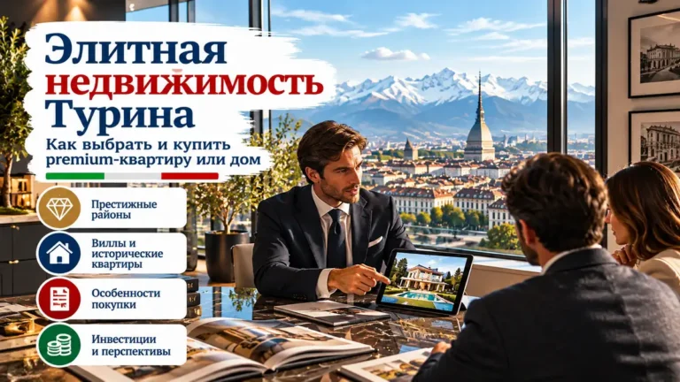 Элитная недвижимость Турина: как выбрать и купить premium-квартиру или дом
