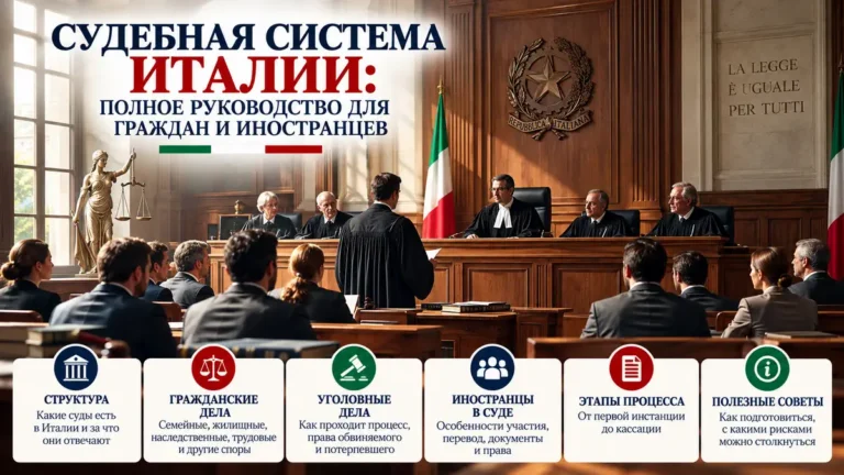 Судебная система Италии: как устроены суды и куда обращаться