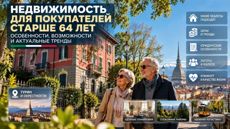 Покупатели недвижимости 65+ в Италии: что выбирают и что важно проверить