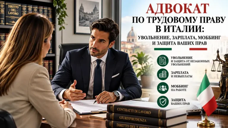 Адвокат по трудовому праву в Италии: увольнение, зарплата, моббинг и защита прав