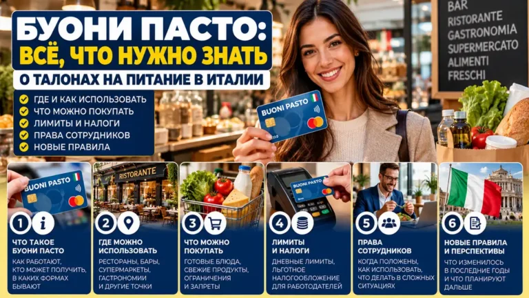 Буони пасто: всё, что нужно знать о талонах на питание в Италии