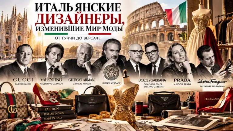 Итальянские дизайнеры, изменившие мир моды: Армани, Версаче, Прада и Валентино