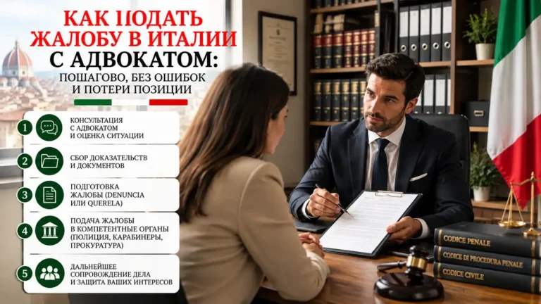 Как подать жалобу в Италии с адвокатом: порядок, сроки и документы