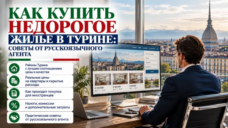 Покупка дешёвого жилья в Турине: что проверить до предложения продавцу