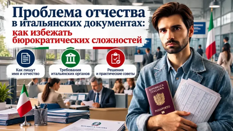 Проблема отчества в итальянских документах: как избежать бюрократических сложностей