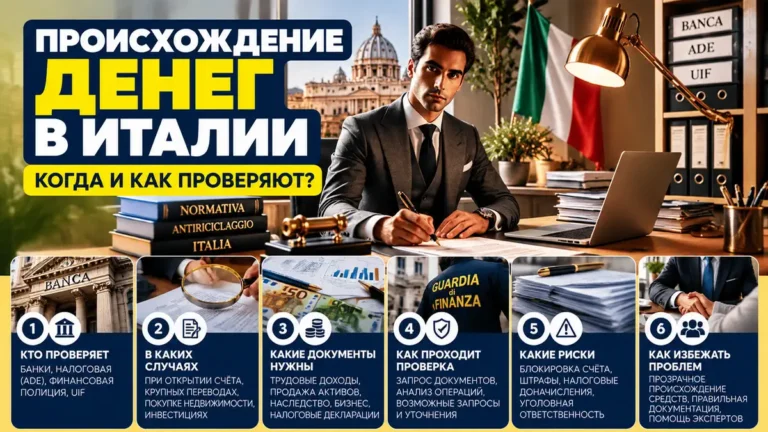 Происхождение денег в Италии: когда и как проверяют средства