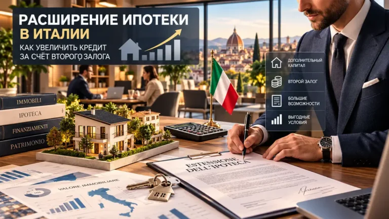 Как увеличить финансирование, если ипотека в Италии уже есть: refinancing, liquidità и второй залог