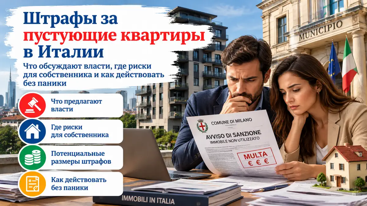 Пустующие квартиры в Турине — новые штрафы для владельцев недвижимости