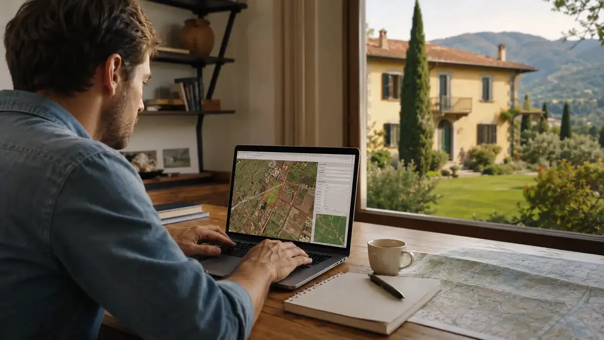 Процесс проверки кадастрового номера через портал Agenzia delle Entrate в Италии