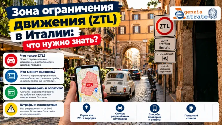 ZTL в Италии: знак, карта, правила въезда и штрафы