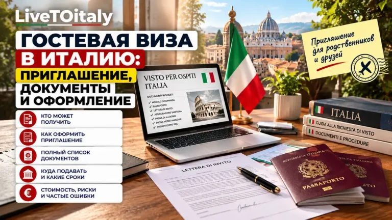 Гостевая виза в Италию: приглашение, документы и оформление в 2026 году
