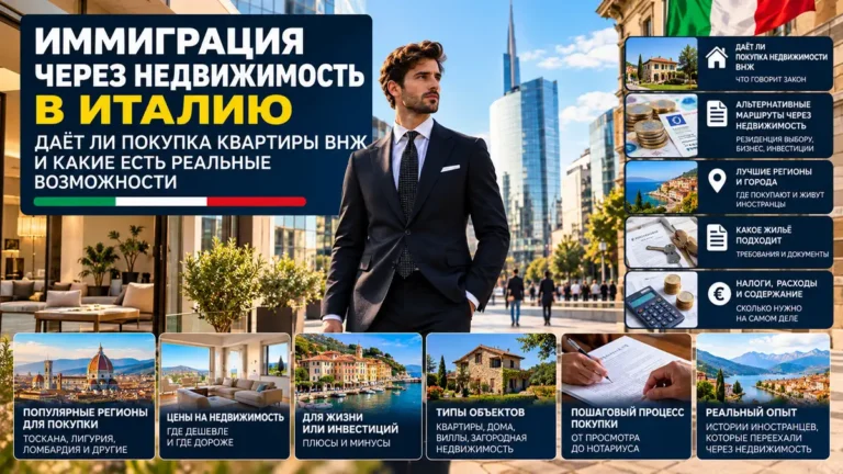 Иммиграция в Италию через недвижимость: даёт ли покупка жилья ВНЖ