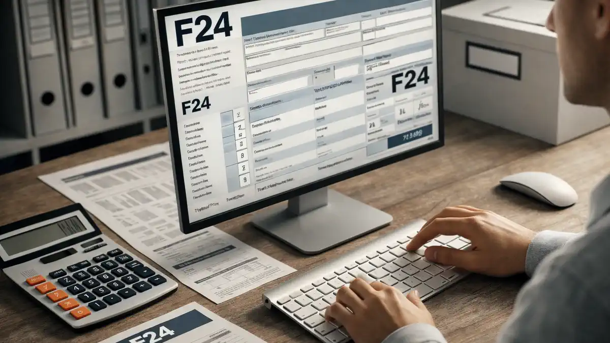 Заполнение формы F24 для оплаты налога IMU на недвижимость в Италии