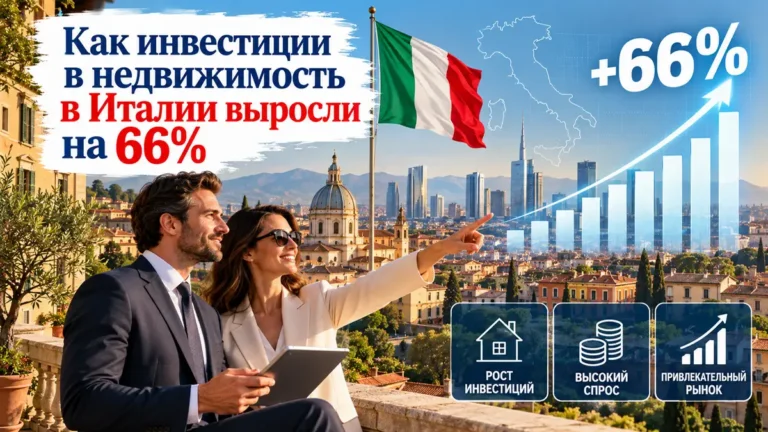 Как инвестиции в недвижимость в Италии выросли на 66% в 2024 году