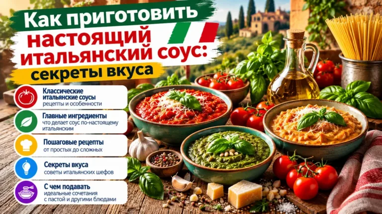 Как приготовить настоящий итальянский соус: 3 рецепта и секреты вкуса
