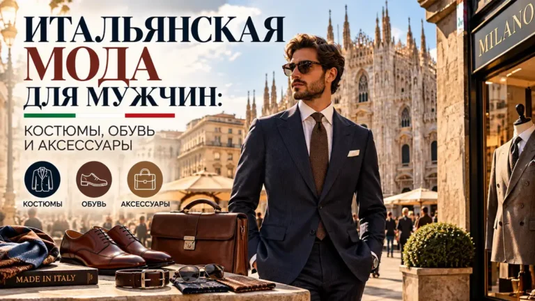 Итальянская мода для мужчин: костюмы, обувь и аксессуары
