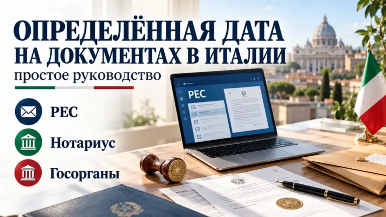 Как получить определённую дату на документах в Италии: простое руководство