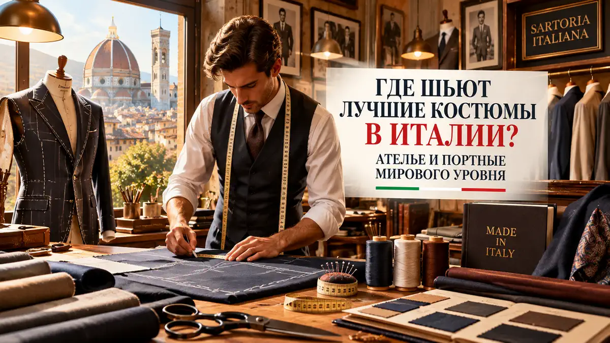 Итальянский костюм на заказ от лучших портных
