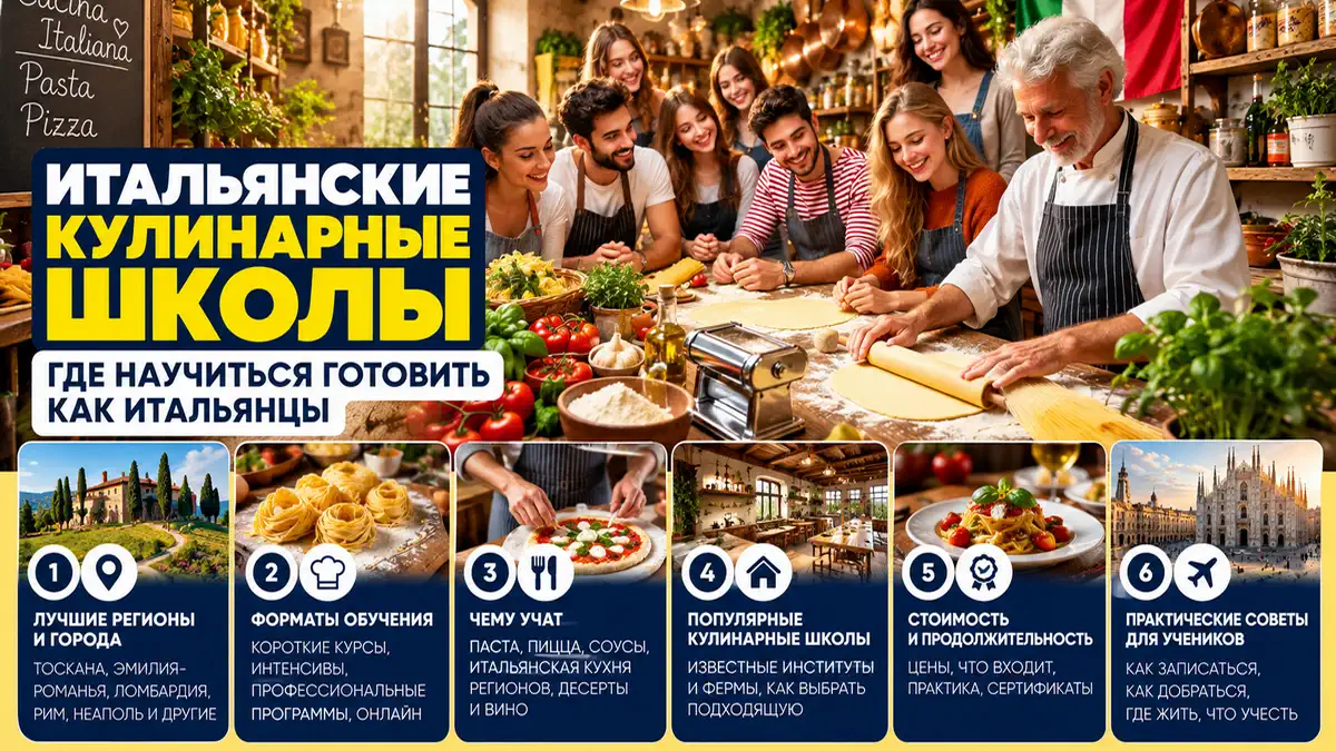 Шеф-повар показывает, как приготовить пасту на кулинарном мастер-классе в Италии