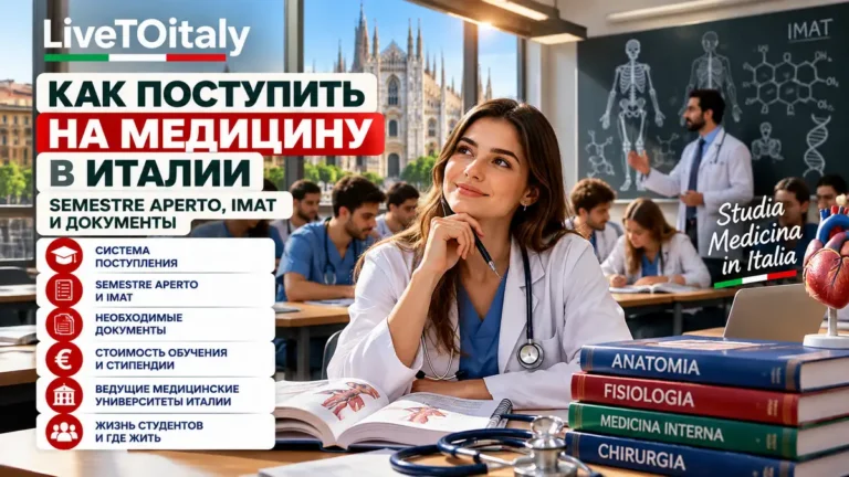 Как поступить на медицину в Италии в 2026 году: semestre aperto, IMAT и документы