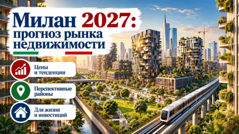 Рынок недвижимости Милана в 2027 году: прогноз цен, аренды и перспектив районов