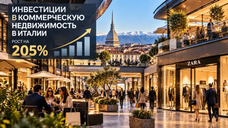 Инвестиции в retail-недвижимость Италии: что означал рост на 205% в 2024 году