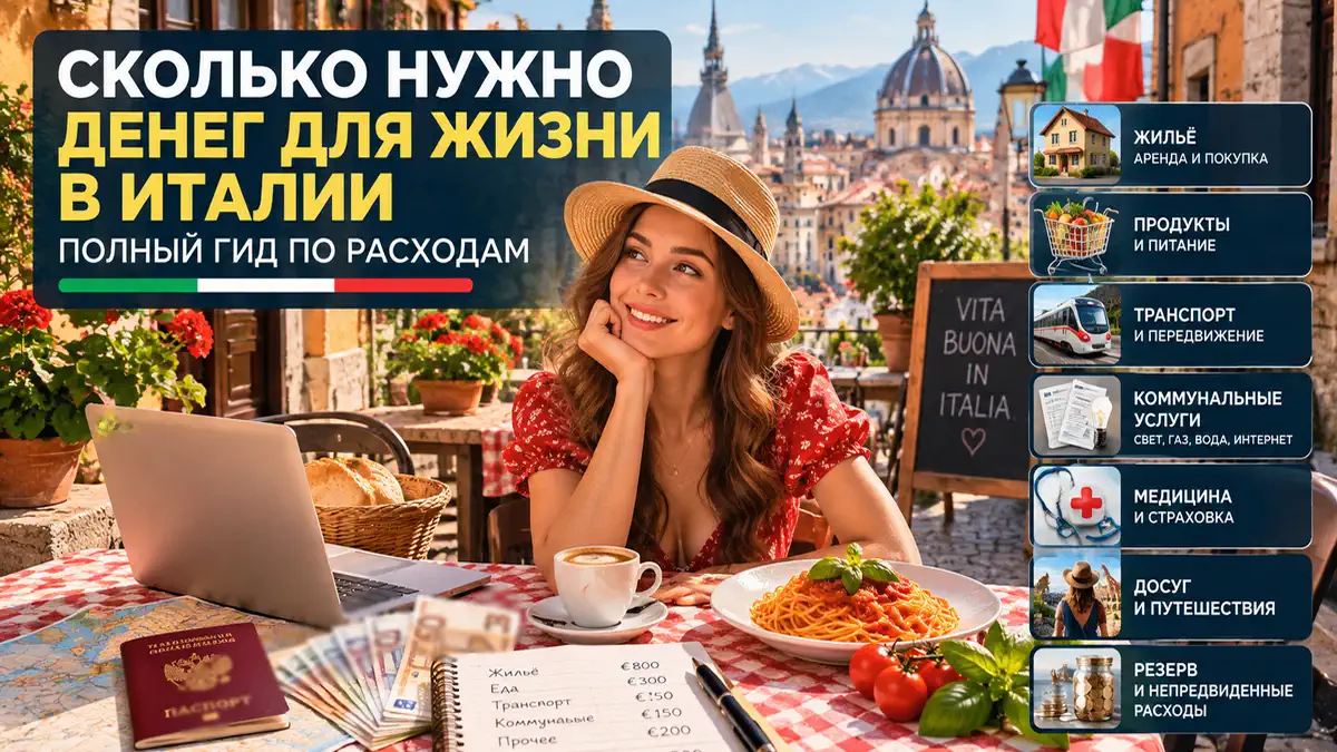 Расходы на жизнь в Италии: аренда, питание, медицина