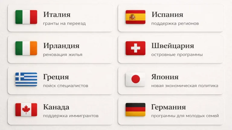 Какие страны платят за переезд в 2025 году: условия, суммы и возможности