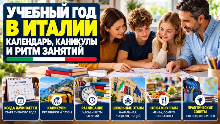 Учебный год в Италии: как устроен школьный календарь, каникулы и ритм занятий