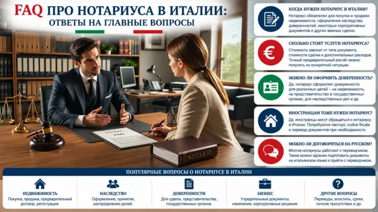 FAQ про нотариуса в Италии: ответы на главные вопросы