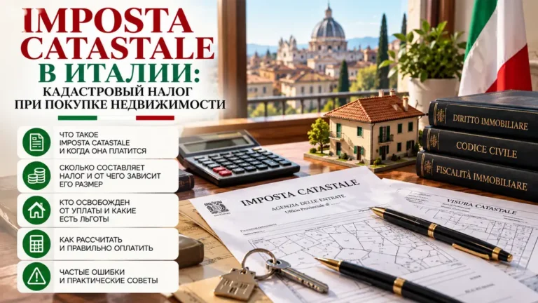Imposta catastale в Италии: кадастровый налог при покупке недвижимости