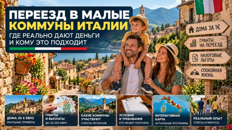 Переезд в малые коммуны Италии: где реально дают деньги и кому это подходит