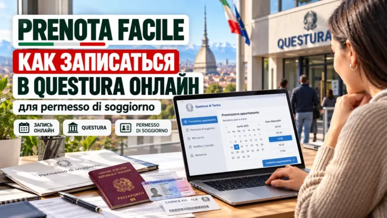 Prenota Facile: как записаться в Questura онлайн для permesso di soggiorno