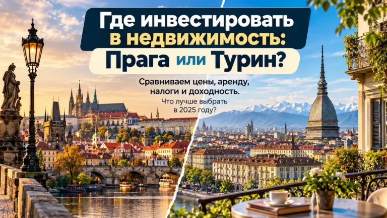 Прага или Турин: где инвестировать в недвижимость в 2026 году