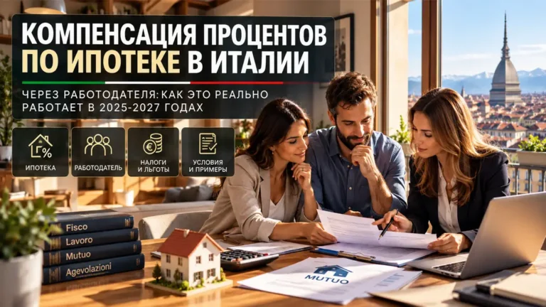 Компенсация процентов по ипотеке в Италии через работодателя: как это реально работает в 2025-2027 годах
