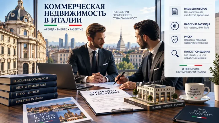 Аренда коммерческой недвижимости в Италии: расходы и условия договора