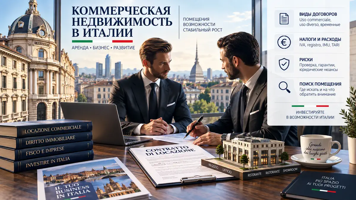 Аренда коммерческой недвижимости в Италии – магазины, офисы, рестораны